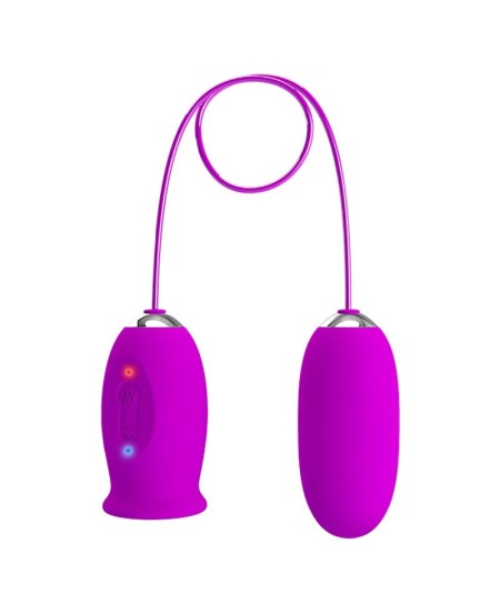 PRETTY LOVE - DAISY HUEVO DUAL VIBRADOR RECARGABLE MORADO