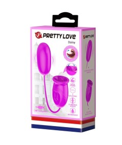 PRETTY LOVE - DAISY HUEVO DUAL VIBRADOR RECARGABLE MORADO