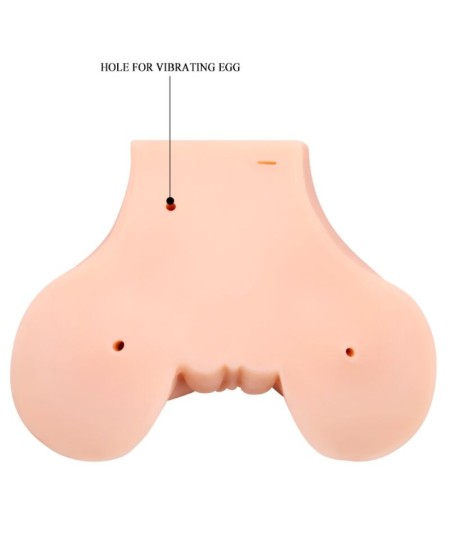 CRAZY BULL - VAGINA Y ANO CON MALLA REALISTA CON VIBRACION