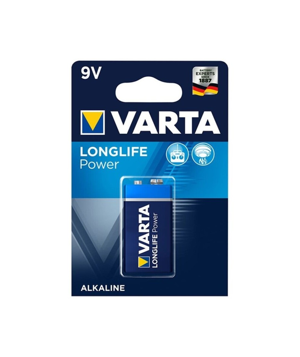 VARTA - LONGLIFE POWER PILA ALCALINA 9V LR61 BLISTER*1