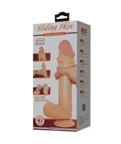 PRETTY LOVE - SLIDING SKIN SERIES DILDO REALÍSTICO CON VENTOSA PIEL DESLIZANTE 26 CM