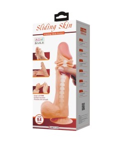 PRETTY LOVE - SLIDING SKIN SERIES DILDO REALÍSTICO CON VENTOSA PIEL DESLIZANTE 24 CM