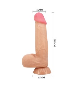 PRETTY LOVE - SLIDING SKIN SERIES DILDO REALÍSTICO CON VENTOSA PIEL DESLIZANTE 21.8 CM