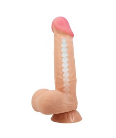 PRETTY LOVE - SLIDING SKIN SERIES DILDO REALÍSTICO CON VENTOSA PIEL DESLIZANTE 21.8 CM