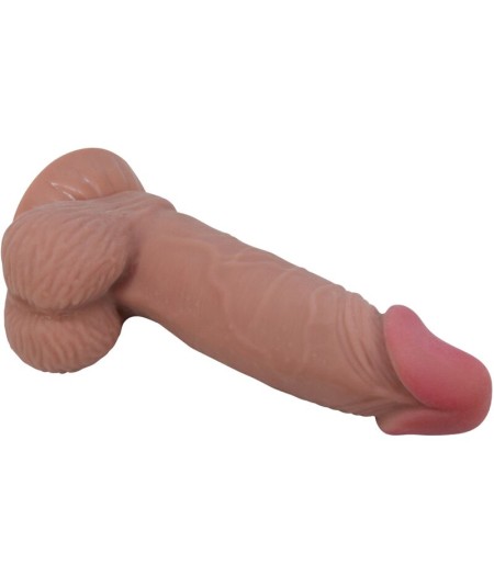 PRETTY LOVE - SLIDING SKIN SERIES DILDO REALÍSTICO CON VENTOSA PIEL DESLIZANTE MORENO 19.4 CM