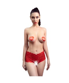 CHILIROSE - CR 4641 PANTIES CROTCHLESS ROJO L/XL