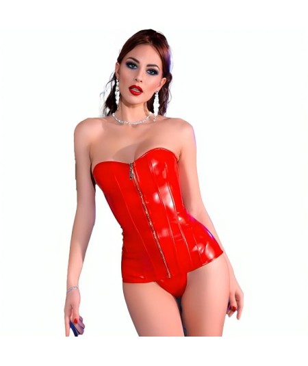 CHILIROSE - CR 4491 CORSET ROJO L/XL