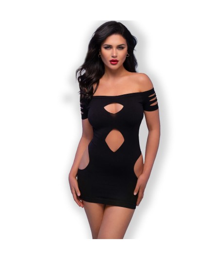 CHILIROSE - CR 4671 VESTIDO NEGRO S/M