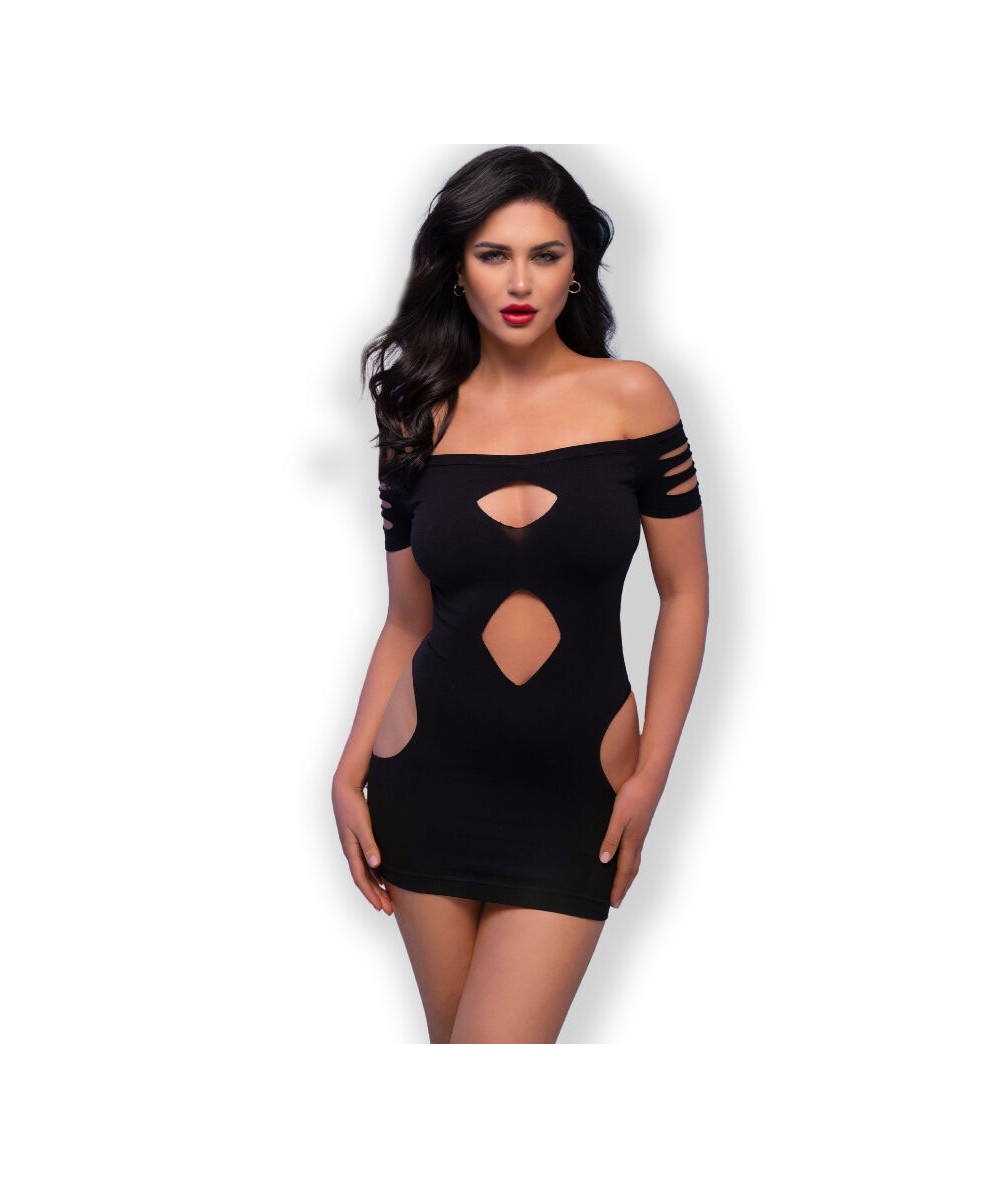 CHILIROSE - CR 4671 VESTIDO NEGRO S/M