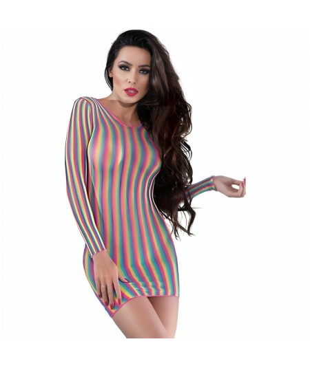 CHILIROSE - CR 4334 VESTIDO MULTICOLOR S/M