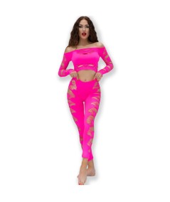 CHILIROSE - CR 4632 TOP & PANTALON FUCSIA S/L