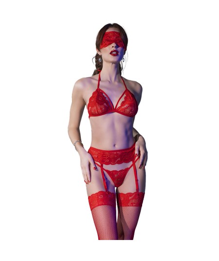 CHILIROSE - CR 4467 SET CUATRO PIEZAS ROJO S/M