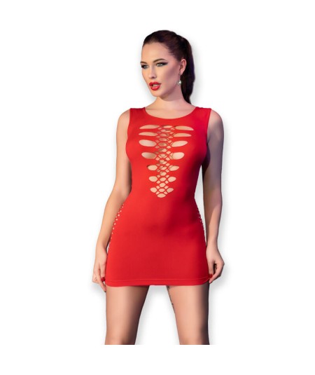 CHILIROSE - CR 4622 VESTIDO ROJO S/M