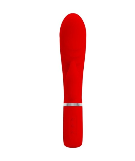 PRETTY LOVE - PRESCOTT VIBRADOR PUNTO G MULTIFUNCIÓN ROJO