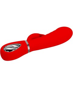 PRETTY LOVE - PRESCOTT VIBRADOR PUNTO G MULTIFUNCIÓN ROJO