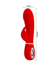 PRETTY LOVE - PRESCOTT VIBRADOR PUNTO G MULTIFUNCIÓN ROJO