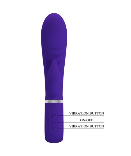 PRETTY LOVE - PRESCOTT VIBRADOR PUNTO G MULTIFUNCIÓN LILA