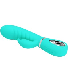 PRETTY LOVE - PRESCOTT VIBRADOR PUNTO G MULTIFUNCIÓN VERDE AGUA