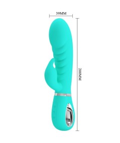 PRETTY LOVE - PRESCOTT VIBRADOR PUNTO G MULTIFUNCIÓN VERDE AGUA