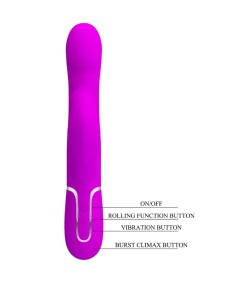 PRETTY LOVE - VIBRADOR RABBIT PERLAS VIOLETA