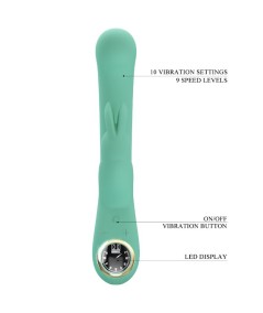 PRETTY LOVE - LAMAR VIBRADOR RABBIT & PUNTO G VERDE