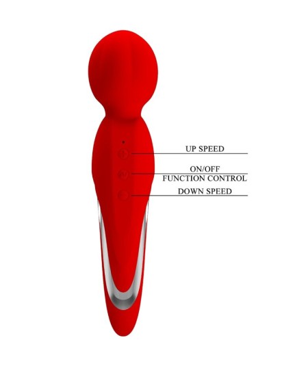 PRETTY LOVE - WALTER VIBRADOR WAND ROJO