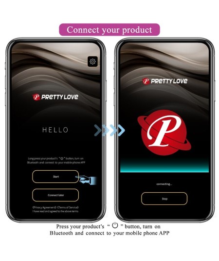 PRETTY LOVE - NYMPH HUEVO VIBRADOR CONTROLADO POR APP LILA