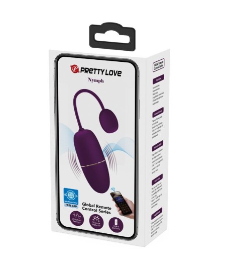 PRETTY LOVE - NYMPH HUEVO VIBRADOR CONTROLADO POR APP LILA