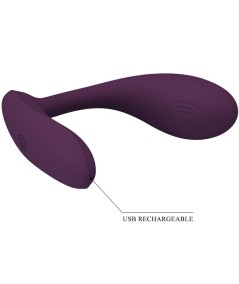 PRETTY LOVE - BAIRD G-SPOT 12 VIBRACIONES RECARGABLE LILA APP