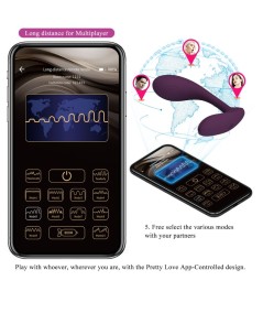 PRETTY LOVE - BAIRD G-SPOT 12 VIBRACIONES RECARGABLE LILA APP