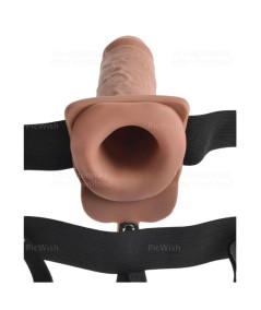 FETISH FANTASY SERIES - ARNES AJUSTABLE PENE REALISTICO CON TESTICULOS RECARGABLE Y VIBRADOR 17.8 CM