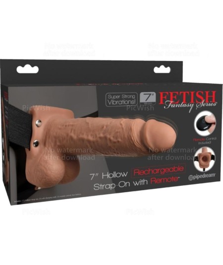 FETISH FANTASY SERIES - ARNES AJUSTABLE PENE REALISTICO CON TESTICULOS RECARGABLE Y VIBRADOR 17.8 CM