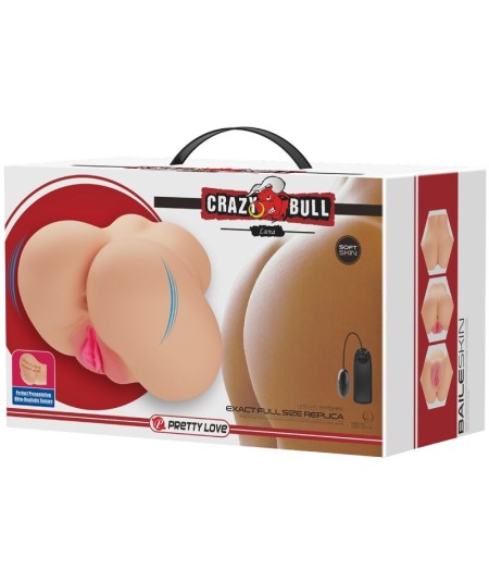 CRAZY BULL - VAGINA Y ANO REALISTICOS VIBRADOR LUNA