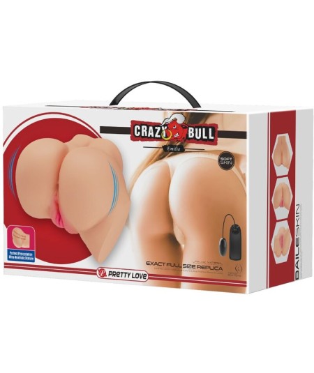 CRAZY BULL - VAGINA Y ANO REALISTICOS VIBRADOR EMILIA