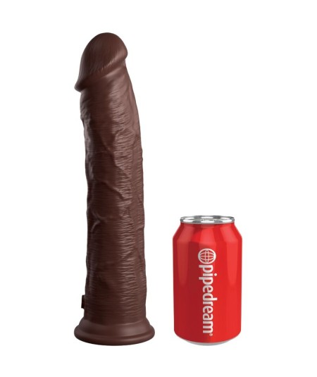 KING COCK - ELITE DILDO REALISTICO SILICONA 28 CM MARRON