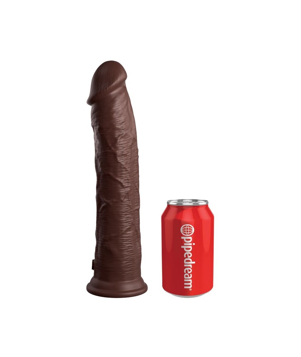 KING COCK - ELITE DILDO REALISTICO SILICONA 28 CM MARRON