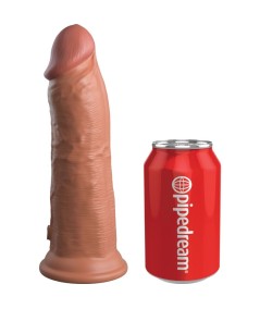 KING COCK - ELITE DILDO REALISTICO VIBRADOR & SILICONA 20.3 CM CARAMELO