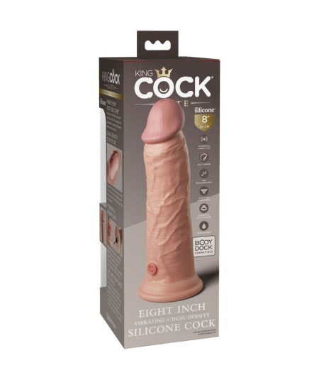 KING COCK - ELITE DILDO REALISTICO VIBRADOR & SILICONA 20.3 CM