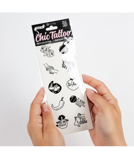 SECRET PLAY - SET DE 10 TATTOOS TEMPORALES SPICY COLLECTION