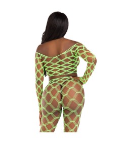 LEG AVENUE - TOP & LEGGINS HARDCORE VERDE