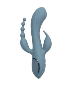 CALIFORNIA EXOTICS - VIBRADOR TRIPLE ÉXTASIS GRIS