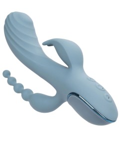 CALIFORNIA EXOTICS - VIBRADOR TRIPLE ÉXTASIS GRIS