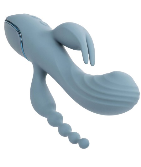 CALIFORNIA EXOTICS - VIBRADOR TRIPLE ÉXTASIS GRIS