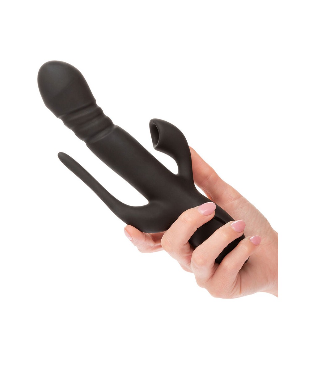 CALIFORNIA EXOTICS - VIBRADOR TRIPLE EUPHORIA NEGRO