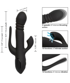 CALIFORNIA EXOTICS - VIBRADOR TRIPLE EUPHORIA NEGRO