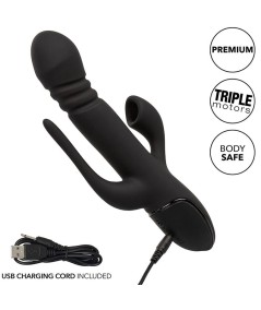 CALIFORNIA EXOTICS - VIBRADOR TRIPLE EUPHORIA NEGRO