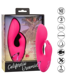 CALIFORNIA EXOTICS - SO. CAL SUSHINE VIBRATOR RABBIT FUCSIA BY CALIFORNIA DREAMING