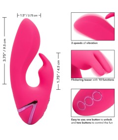 CALIFORNIA EXOTICS - SO. CAL SUSHINE VIBRATOR RABBIT FUCSIA BY CALIFORNIA DREAMING