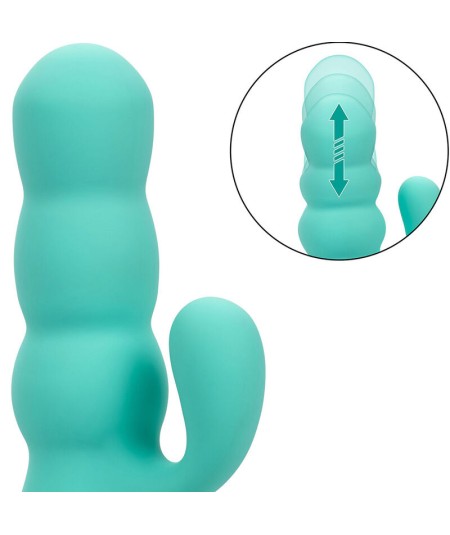 CALIFORNIA EXOTICS - DEL MAR DIVA VIBRADOR RABBIT VERDE AGUA BY CALIFORNIA DREAMING