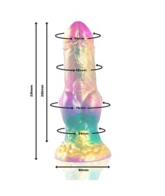 EPIC - IRIS DILDO CON TESTÍCULOS ARCOÍRIS DE PLACER